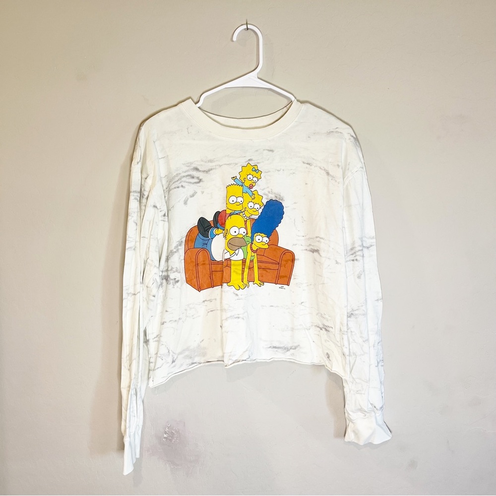 Simpsons tie dye long sleeve Tshirt XL top tee
